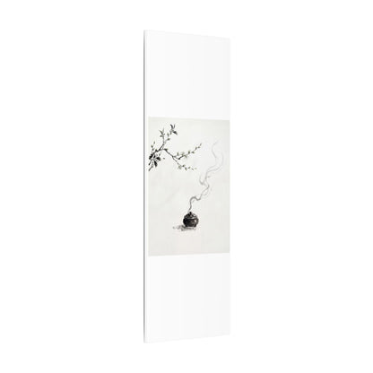 Calm Incense Smoke Canvas Art - Sumi E Zen