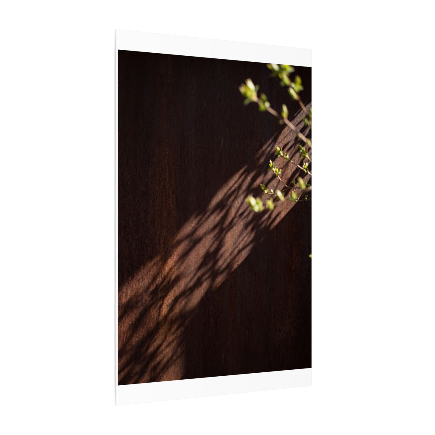 Rust Patina Moody Minimal Canvas Art | Sophisticated Dark Japandi Art