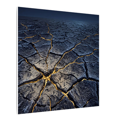 Cracked Earth Broken Beauty Canvas Art | Artful Kintsugi Art