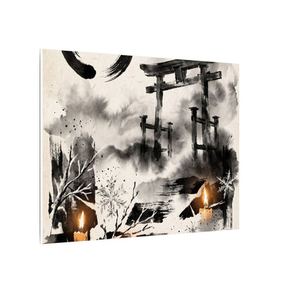 Candlelight Torii Gate Canvas Art - Zen Datsuzoku
