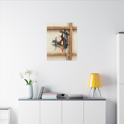 Winter Shoji Screen Broken Beauty Canvas Art | Resilient Decor