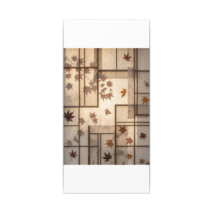 Shoji Screen Japanese Pattern Canvas Art | Neutral Japandi Art
