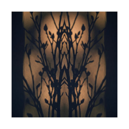 Golden Hour Shadow Play Wall Art Print - Dark Japandi Seijaku