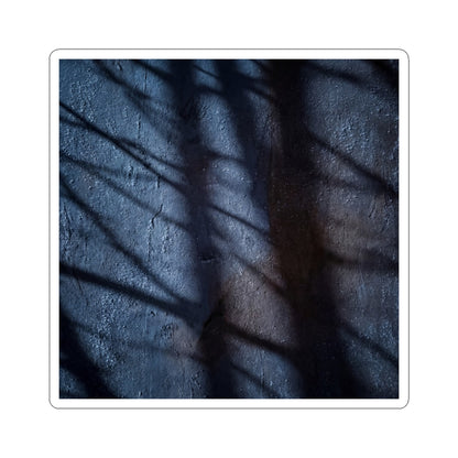 Winter Shadow Play Moody Minimal Sticker | Luxurious Decor Art Print