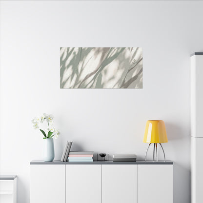 Japandi Shadow Play in Dappled | Japanese Pattern Canvas Art