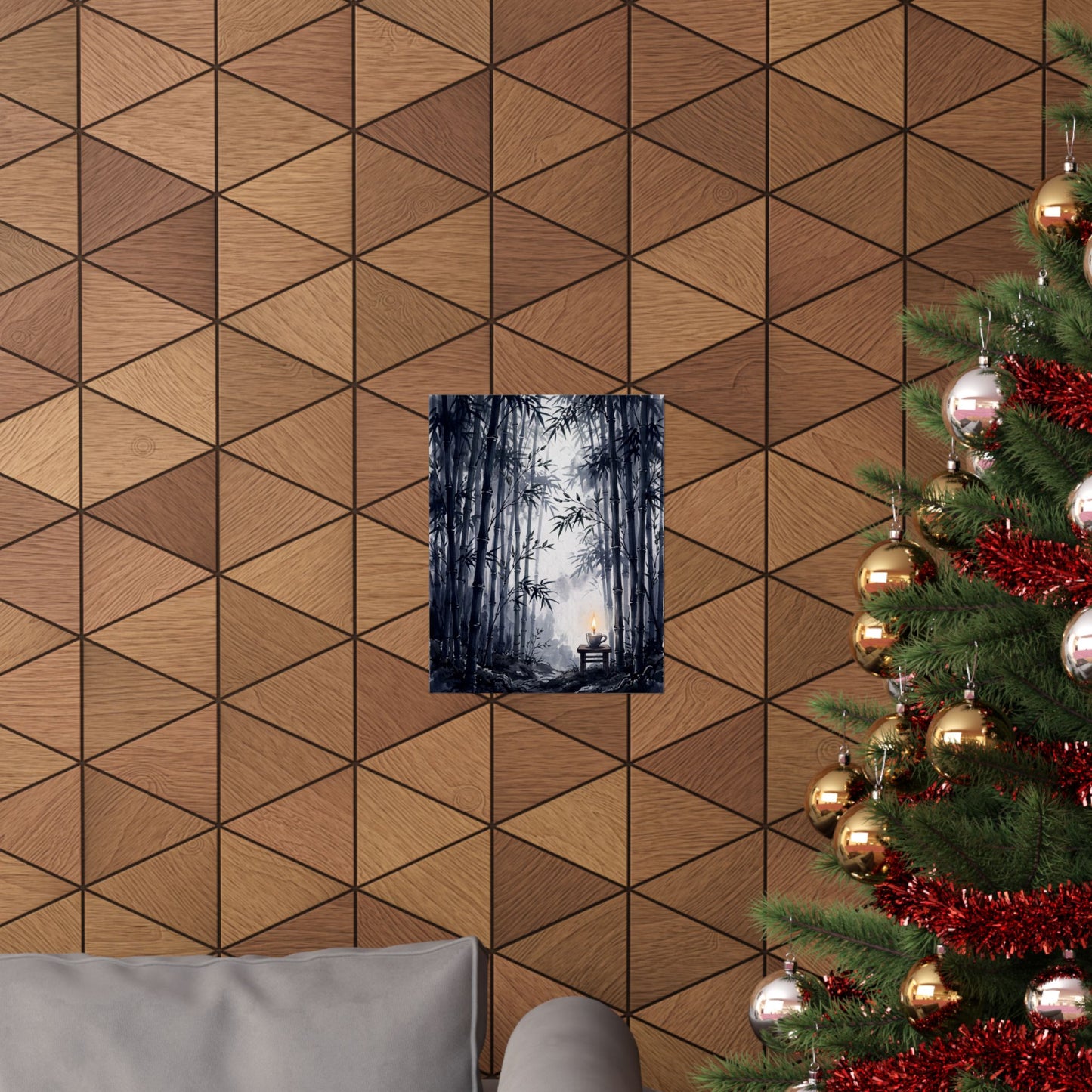 Bamboo Grove Spring Wall Art Print | Zen Peaceful Design