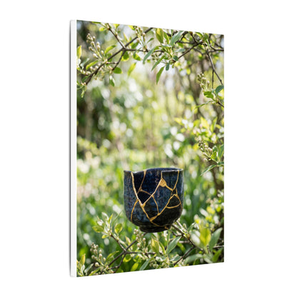 Kintsugi Broken Pottery in Dappled | Broken Beauty Canvas Art