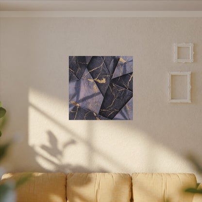 Seijaku Paper Fold Canvas Art - Kintsugi Gold Vein