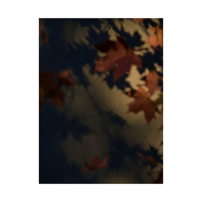 Dark Japandi Shadow Play in Golden Hour | Moody Minimal Wall Art Print