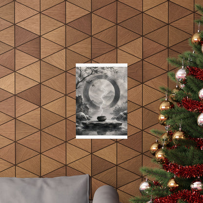 Dappled Incense Smoke Wall Art Print - Zen Seijaku