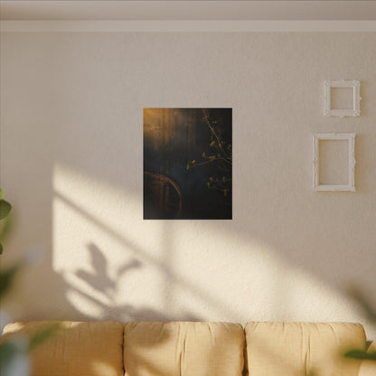Spring Rust Patina Dark Texture Canvas Art | Moody Decor