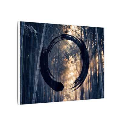 Bamboo Grove Canvas Art | Winter Zen Enso Art