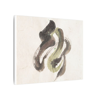 Ink Brushstroke Canvas Art | Spring Japandi Japanese Pattern Art