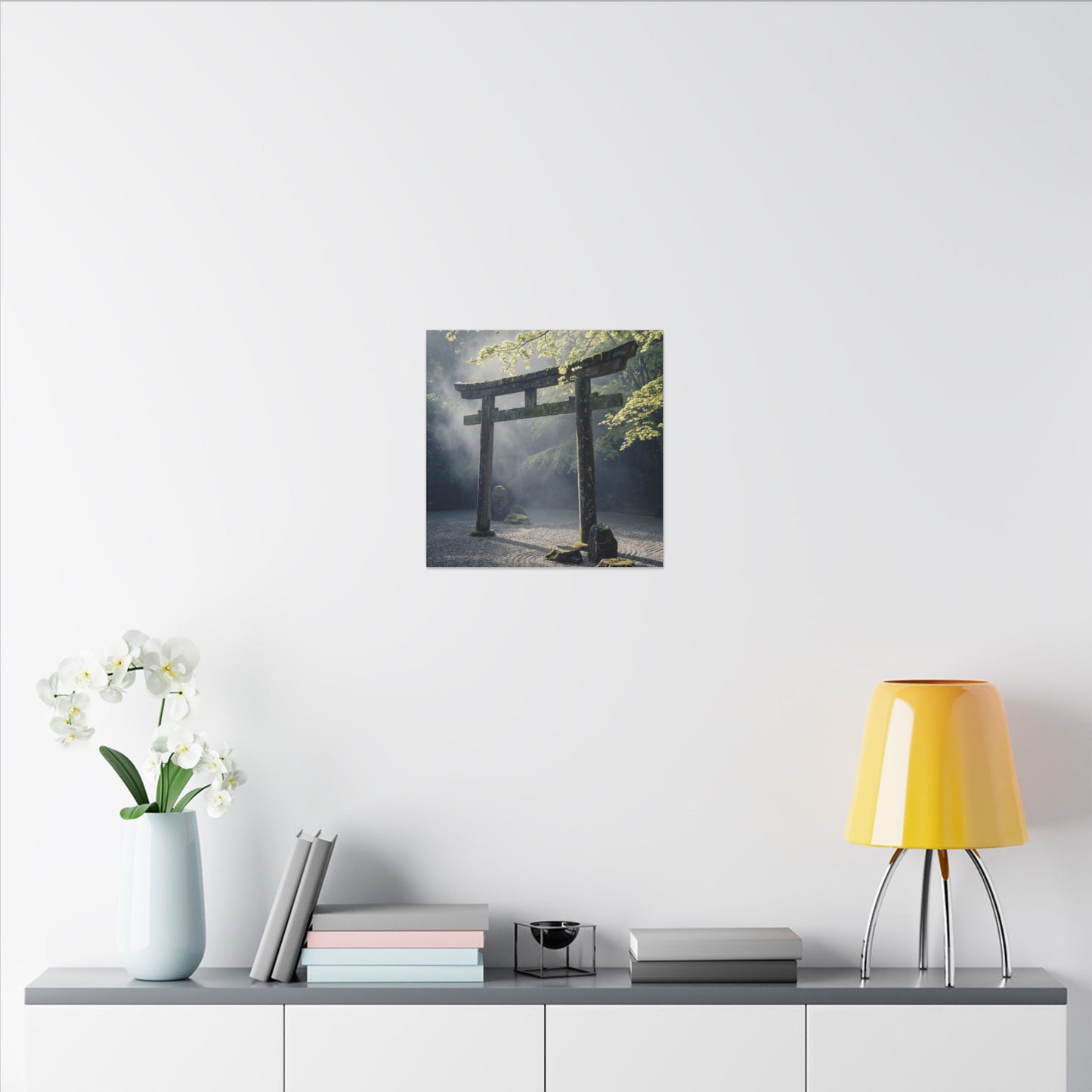 Torii Gate Canvas Art | Spring Zen Karesansui Art