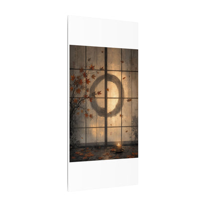 Shoji Screen Texture Canvas Art | Earthy Japandi Art