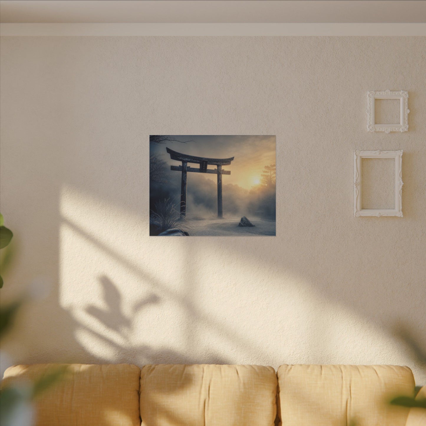 Zen Torii Gate in Golden Hour | Karesansui Canvas Art