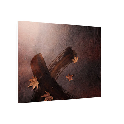 Moody Ink Brushstroke Canvas Art - Moody Minimal Dark Japandi