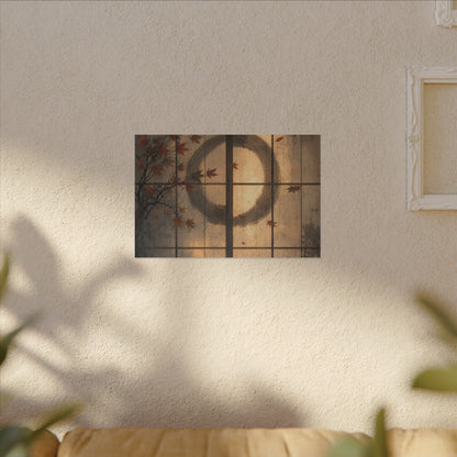 Shoji Screen Texture Canvas Art | Earthy Japandi Art