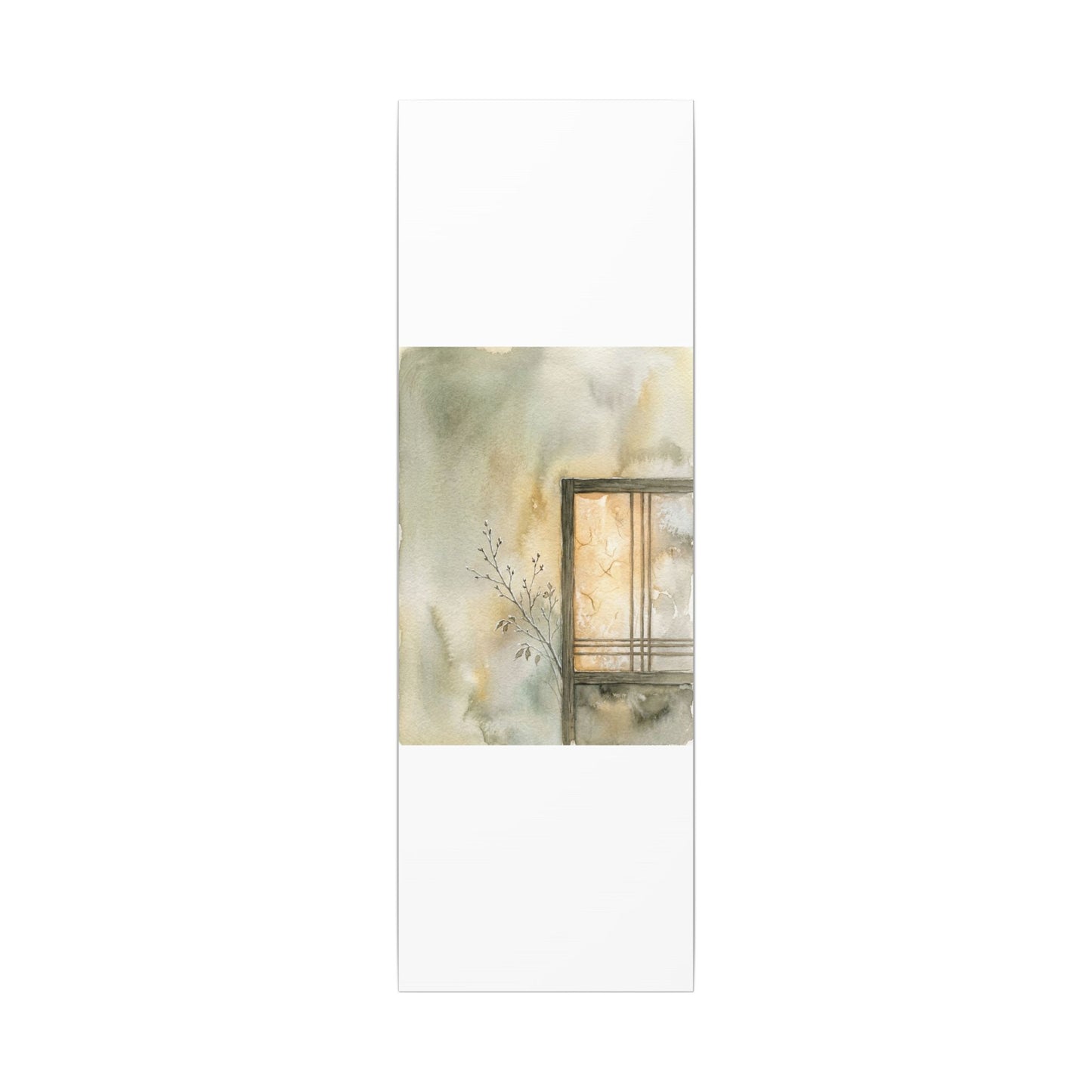 Ma Shoji Screen Canvas Art - Japandi Watercolor