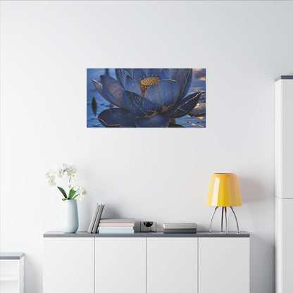Kintsugi Lotus Flower in Dawn | Broken Beauty Canvas Art