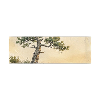 Pine Tree Canvas Art | Summer Japandi Texture Art
