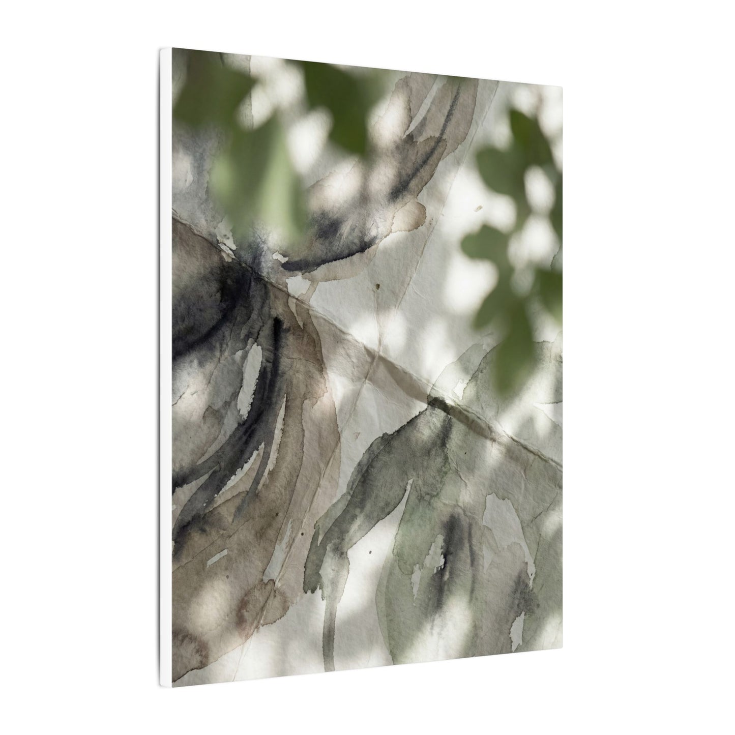 Spring Paper Fold Watercolor Canvas Art | Warm Decor