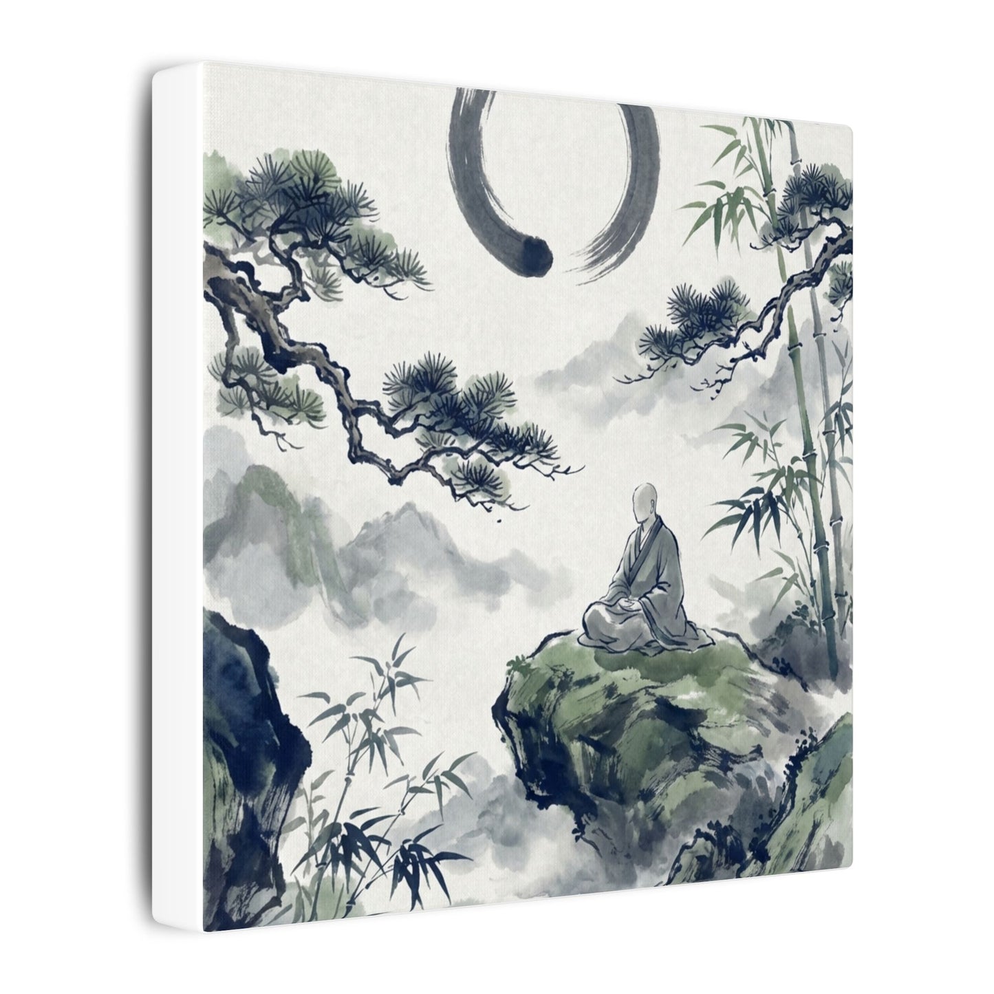 Zen Sumi-e Canvas Art