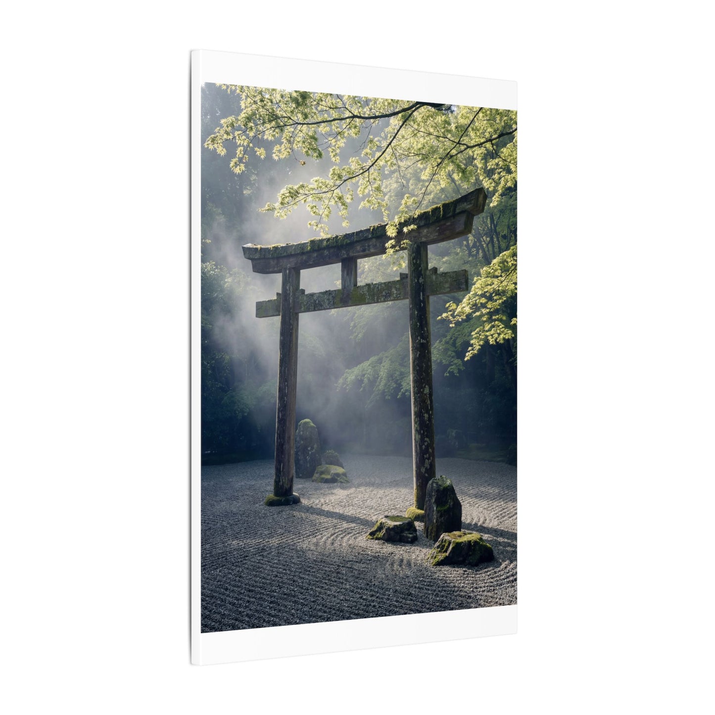 Torii Gate Canvas Art | Spring Zen Karesansui Art