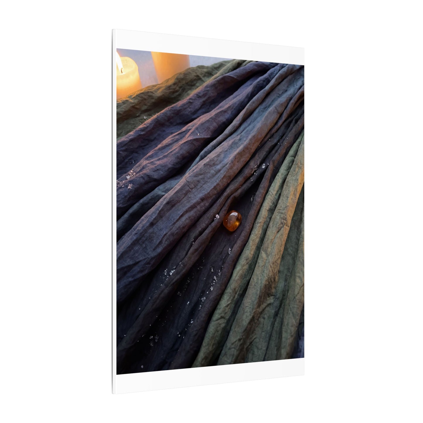 Silk Drape Shadow Zen Canvas Art | Moody Dark Japandi Art