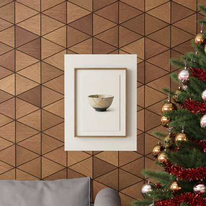 Kintsugi Charcoal Wall Art Print