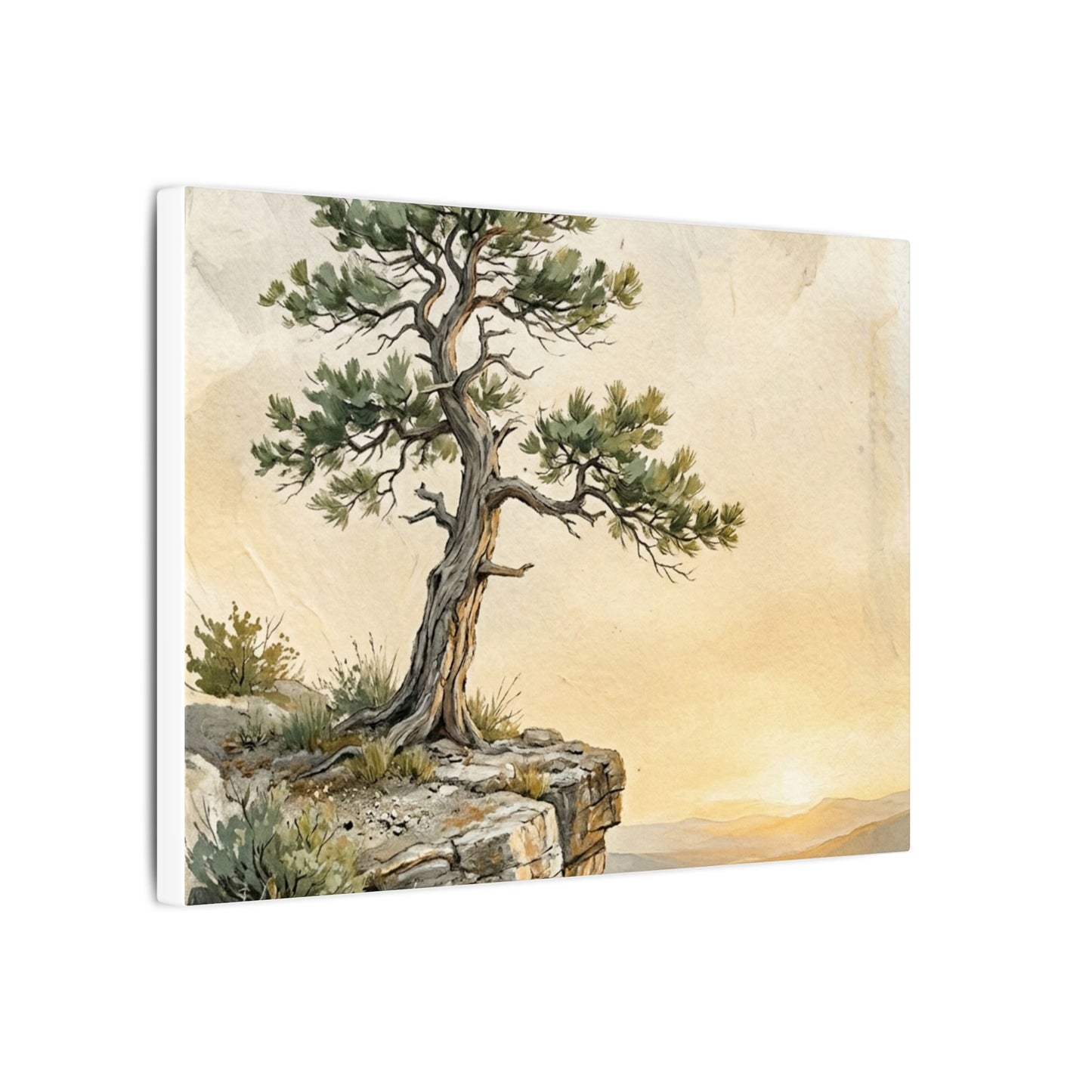 Pine Tree Canvas Art | Summer Japandi Texture Art