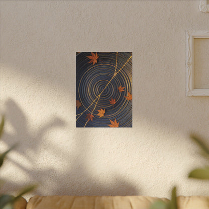 Water Ripple Gold Repair Canvas Art | Healing Kintsugi Art