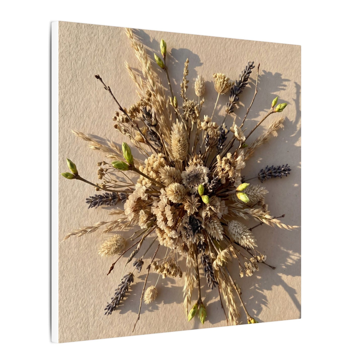 Dried Flowers Spring Canvas Art | Japandi Earthy Design