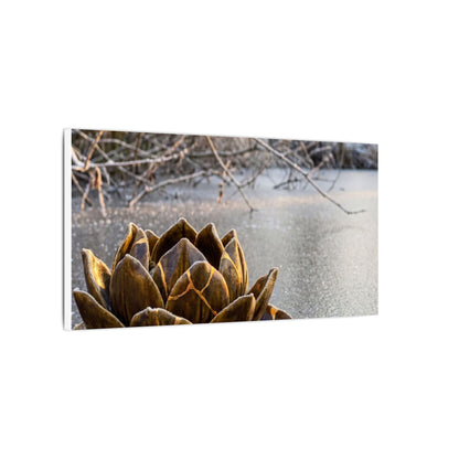 Lotus Flower Gold Repair Canvas Art | Beautiful Kintsugi Art