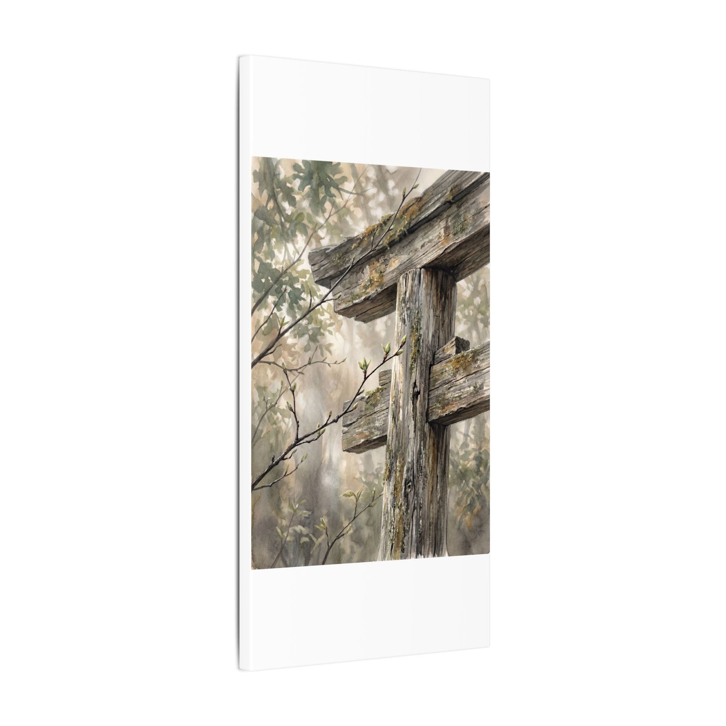Torii Gate Spring Canvas Art | Japandi Neutral Design