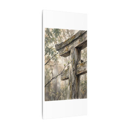 Torii Gate Spring Canvas Art | Japandi Neutral Design