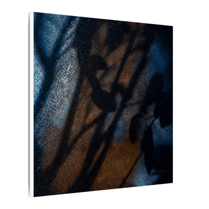 Moonlight Shadow Play Canvas Art - Dark Japandi Ma