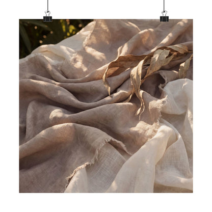 Silk Drape Wall Art Print | Summer Japandi Texture Art