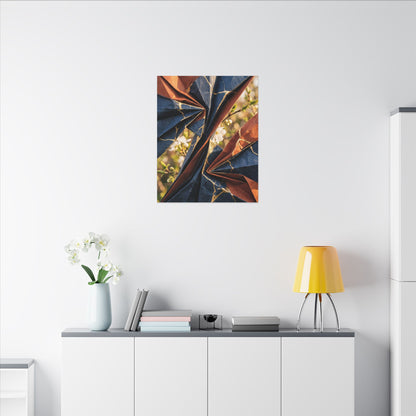 Golden Hour Paper Fold Canvas Art - Kintsugi Ma