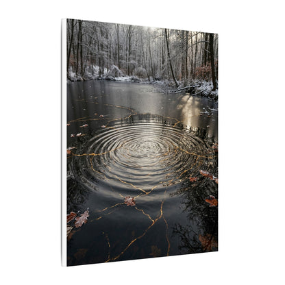 Water Ripple Broken Beauty Canvas Art | Artful Kintsugi Art