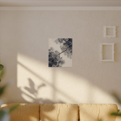 Ma Cherry Blossom Canvas Art - Kintsugi Gold Vein