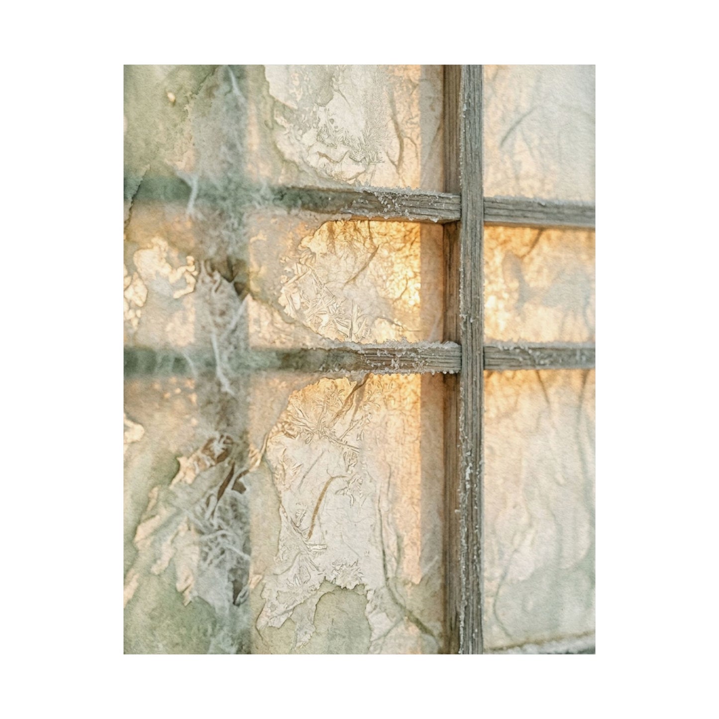 Golden Hour Shoji Screen Wall Art Print - Japandi Kanso