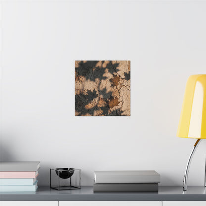 Cozy Shadow Play Canvas Art - Texture Japandi