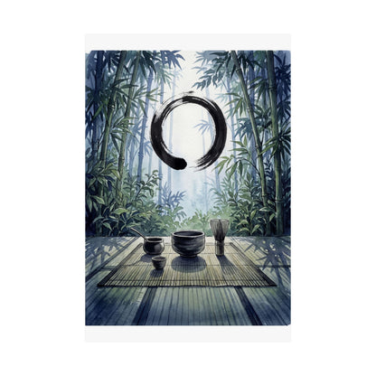 Summer Tea Ceremony Enso Wall Art Print | Peaceful Decor