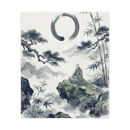 Zen Sumi-e Canvas Art