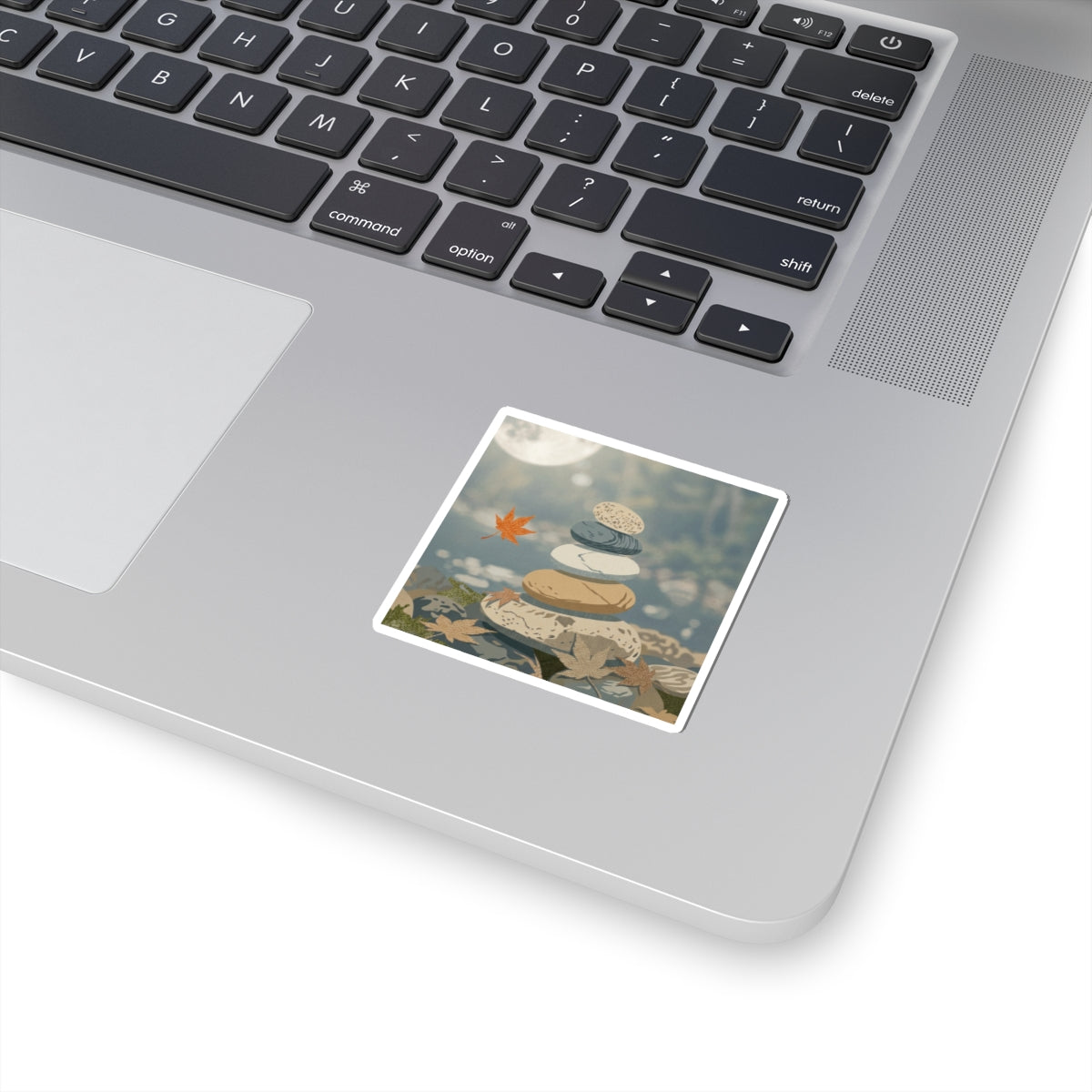 Earthy River Stones Sticker - Japanese Pattern Japandi