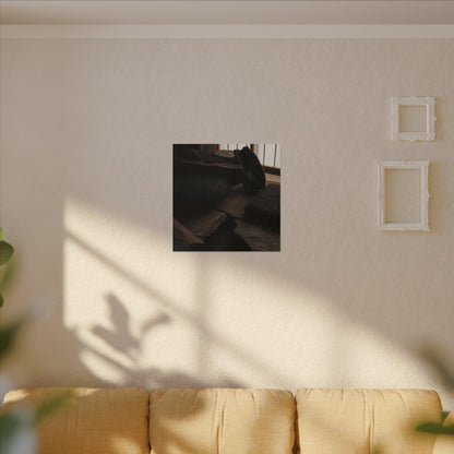 Dark Japandi Shadow Zen Canvas Art