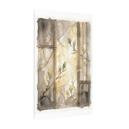 Shoji Screen Spring Canvas Art | Japandi Cozy Design