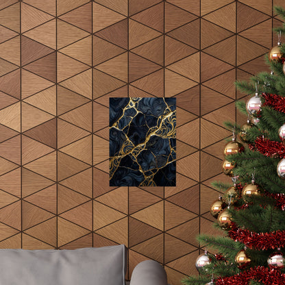 Kintsugi Gold Vein Wall Art Print