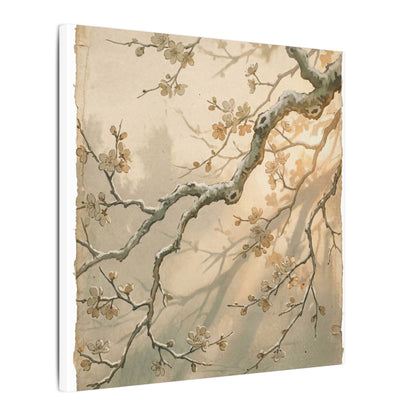 Cherry Blossom Canvas Art | Winter Japandi Japanese Pattern Art